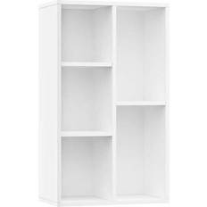 Grå Bokhyllor vidaXL Book Cabinet Bokhylla 80cm