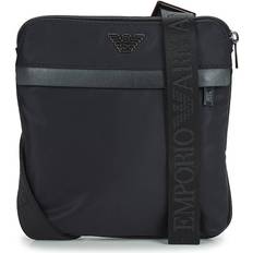 Emporio Armani Eagle Pocket Flat Crossbody - Black