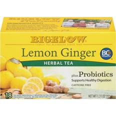 Lemon Ginger Plus Probiotics Herbal Tea 1.3oz 18pcs