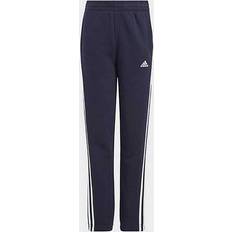 Kinderkleding Adidas Essentials 3-Stripes Fleece Broek - Legend Ink/White