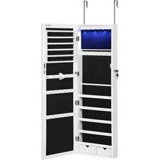 Elegant Hanging Jewellery Cabinet - White