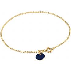 ENAMEL Copenhagen Armbånd ENAMEL Copenhagen Ball Chain Bracelet Midnight Gold-Plated