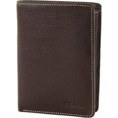 Diego Men's Wallet Made Of Cowhide Leather - Coffee