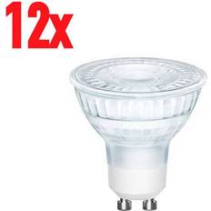 Nordlux 12x led lampen 5w 230v gu10 36° glas reflektor spot mr16 dimmbar kaltweiß 5-watt