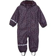 Lila - Mädchen Regenoveralls CeLaVi Rainwear Suit w. Fleece Plum Perfect