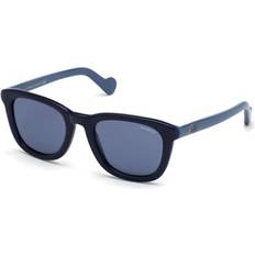 Moncler sunglasses ml0118 92x shiny royal blue blue mirror