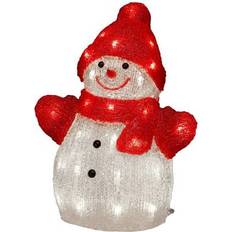 Hvid Julelamper Konstsmide Snowman akryl 32cm Julelampe