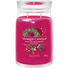 Yankee Candle Sparkling Winterberry Red Bougie Parfumée 567g