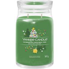 Yankee Candle Shimmering Christmas Tree Green Large Bougie Parfumée 567g