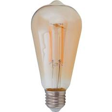 Lindby E27 LED-Rustikalampe 6W 500 lm, amber 1.800 K