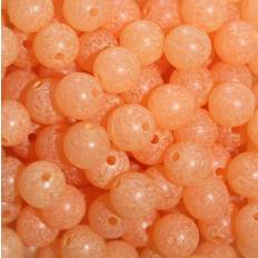 TroutBeads MottledBeads, 8 mm. Glow Roe