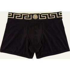 Versace Men Men's Underwear Versace Logo Boxer Briefs Black/Gold 4/S