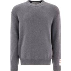 Hombre - Oro Suéteres GOLDEN GOOSE Back Logo Crew Neck Jumper - Grey