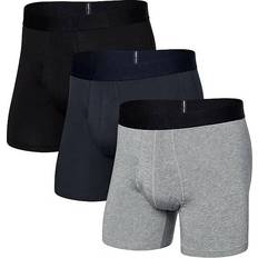 Saxx Kalsonger Saxx Droptemp Cooling Cotton Boxerbrief - Grå/Svart