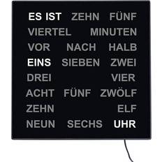 Väggklocka led AMS 1235 digitale deutsch led-anzeige Wanduhr