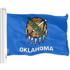 Beige Flags & Accessories G128 Oklahoma OK State Flag 3x5 LiteWeave Pro