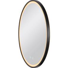 Dimmable Wall Flush Lights SLV Trukko LED Mirror Ø 61 cm Black Wall Flush Light