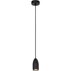 Lucide Lampade a Sospensione Lucide Evora 1 Luce Nero Lampada a Sospensione