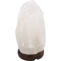 Lighting Globo Stone Salt Crystal White Table Lamp