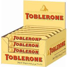 Toblerone Chocolates Toblerone Bar Milk Swiss Chocolate 35g 24 Pack