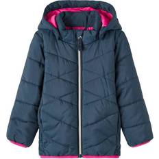 Name It Daunenjacken Name It Kid's Hooded Puffer Jacket - Dark Sapphire