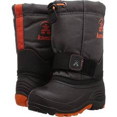 Winter Shoes Kamik Baby-Boy's Rocket Snow Boot, charcoal/flame, Toddler