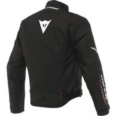 Dainese VELOCE D-DRY Textiljacke schwarz-weiss-lava rot