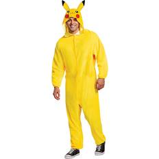 Pokémon halloween Maskerad Disguise Pokémon: Pikachu Classic Costume for Adults Yellow/Black/Red