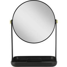 Makeup Mirrors Zadro bondi dual-sided vanity mirror with accessory tray and phone holder black