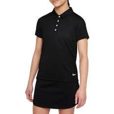 Organic/Recycled Materials Polo Shirts Nike Girls' Dri-FIT Victory 2022 Golf Polo, Medium, Black