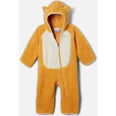 9-12M Fleece Overalls Children's Clothing Columbia Infant Sherpa Bunting, Boys' 18-24M, Raw Honey/Chalk