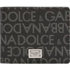 Wallets & Key Holders Dolce & Gabbana Bifold-geldbörse Aus Beschichtetem Jacquard - Mann Geldbörsen Und Kleinlederwaren Multicolore