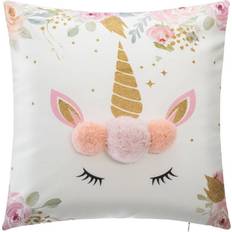 Coussins Atmosphera Coussin Licorne Pompon 39 x 39 cm