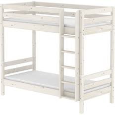 Vita Våningssängar Flexa Classic Med Lige Stige 90x200 Våningssäng