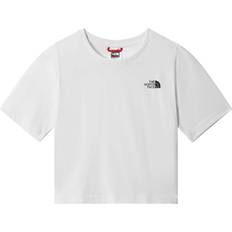 The North Face White Tops The North Face Girl's Simple Dome Cropped T-shirt - White