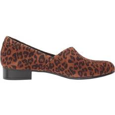 Ortholite Loafers Clarks Juliet Palm - Dark Tan Leopard Print