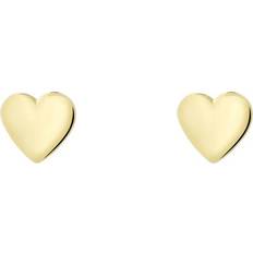 Harly Tiny Heart Gold Studs - Gold
