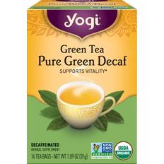 Koffeinfritt grönt te Yogi Green Tea Pure Green Decaf Tea 31g 16st