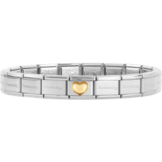 Jewellery Nomination Classic Heart Starter Bracelet - Silver/Gold