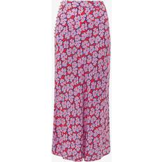 Multicolour Skirts Whistles Womens Multi-coloured Floral-print Bias-cut Woven Midi Skirt