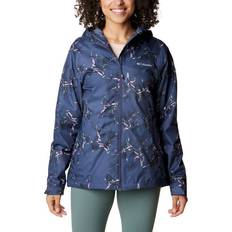 Columbia Donna Giubbotti Impermeabili Columbia Damen Inner Limits II wasserdichte Regenjacke, Nachturnaler Tannenzapfenaufdruck