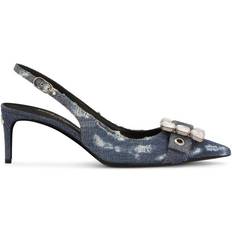 Dolce & Gabbana Denim Patchwork Hælede Pumps Blå