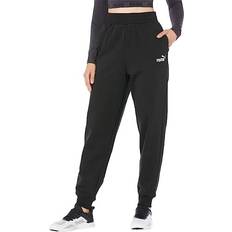 Puma Women Pants & Shorts Puma Women's EmbroideredLogo HighWaist Sweatpant Jogger Black Black