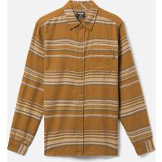 Bronze Shirts Hurley Men's Portland Organic Flannel Shirt, Medium, Bronzed