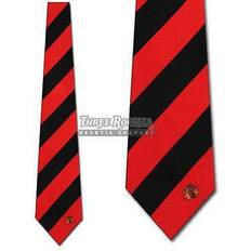 Black Ties Eagles Wings Chicago Blackhawks Woven Silk Necktie, Men's