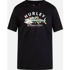 Hurley Men's Everyday Fish Food Short Sleeve T-Shirt in Black