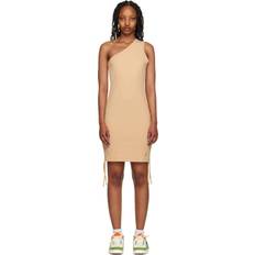 Jordan Dresses Jordan Beige Ruched Minidress