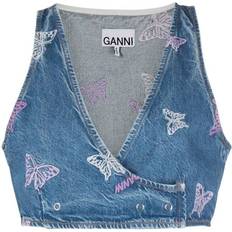 Ganni Toppe Ganni Denim Vest - Blå