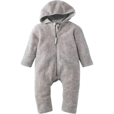 Atmungsaktiv Fleeceoveralls Hessnatur Wool Fleece Overall - Greige (4331105)