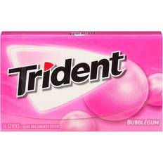 Sugar Free Chewing Gums Trident Bubblegum 1.1oz 14 1